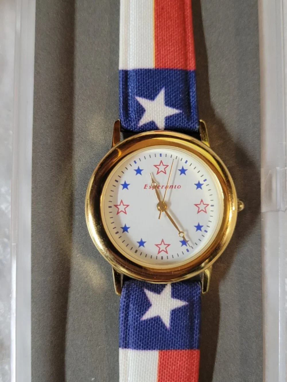 Esperanto USA Patriot Watch - NOS